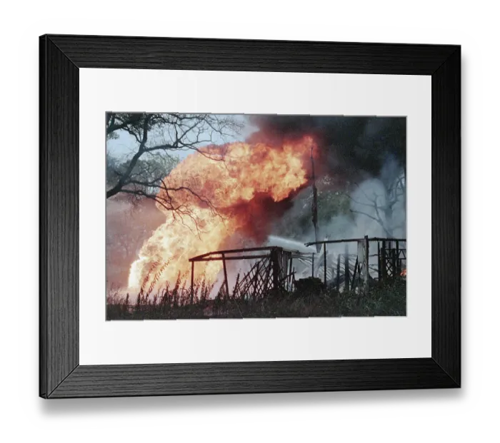 Framed Print : House Fire Framed Print : House Fire