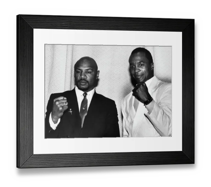 Framed Print : Marvin Hagler and Sugar Ray Leonard Framed Print : Marvin Hagler and Sugar Ray Leonard