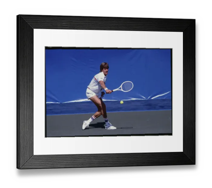 Framed Print : Tennis Player Kevin Curren in Court Action Framed Print : Tennis Player Kevin Curren in Court Action