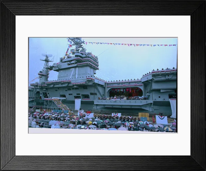 Framed Print : New Military Aircraft Carrier During Commissioning Framed Print : New Military Aircraft Carrier During Commissioning