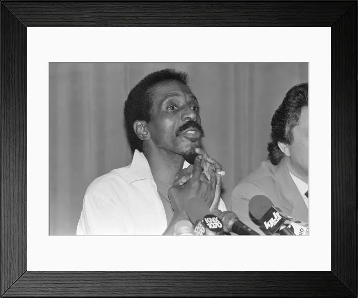 Framed Print : Ike Turner Holding Press Conference Framed Print : Ike Turner Holding Press Conference