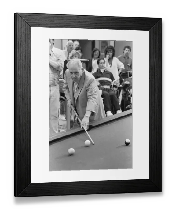 Framed Print : Minnesota Fats Shooting Pool Framed Print : Minnesota Fats Shooting Pool