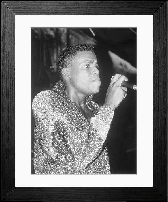 Framed Print : Carl Lewis Singing at Night Club Debut Framed Print : Carl Lewis Singing at Night Club Debut