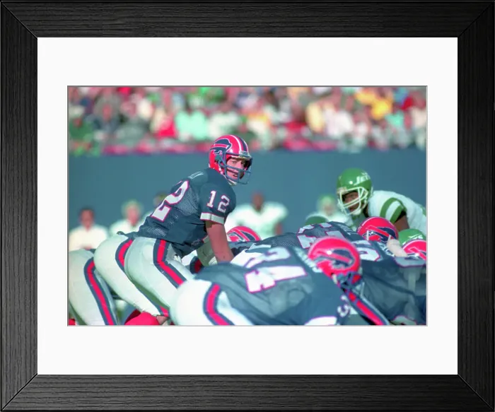 Framed Print : Jim Kelly Playing Football Framed Print : Jim Kelly Playing Football