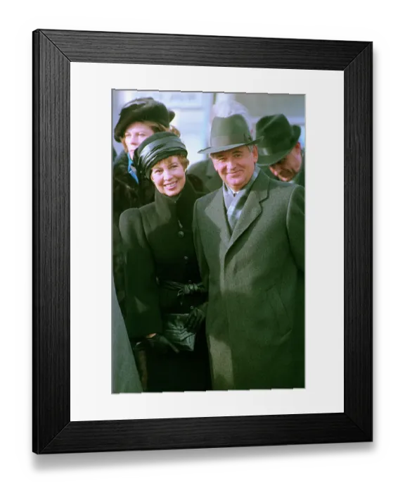 Framed Print : Mikhail and Raisa Gorbachev