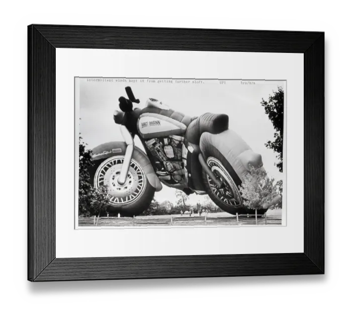 Framed Print : Malcom Forbes Harley Davidson Balloon Framed Print : Malcom Forbes Harley Davidson Balloon