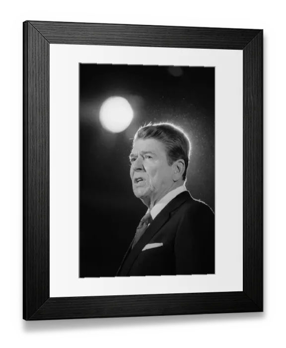 Framed Print : Ronald Reagan While Speaking Framed Print : Ronald Reagan While Speaking