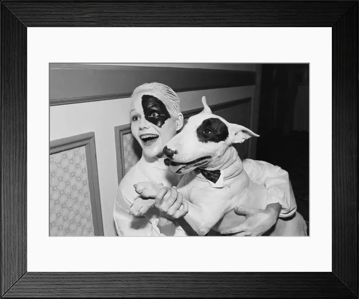 Framed Print : Contestants In Dog Look-Alike Contest Framed Print : Contestants In Dog Look-Alike Contest