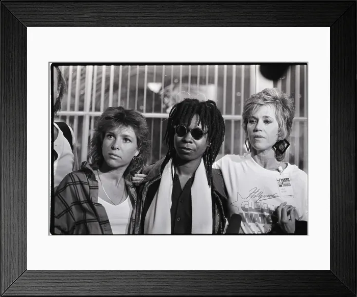 Framed Print : Kristy McNichol, Whoopi Goldberg and Jane Fonda Framed Print : Kristy McNichol, Whoopi Goldberg and Jane Fonda