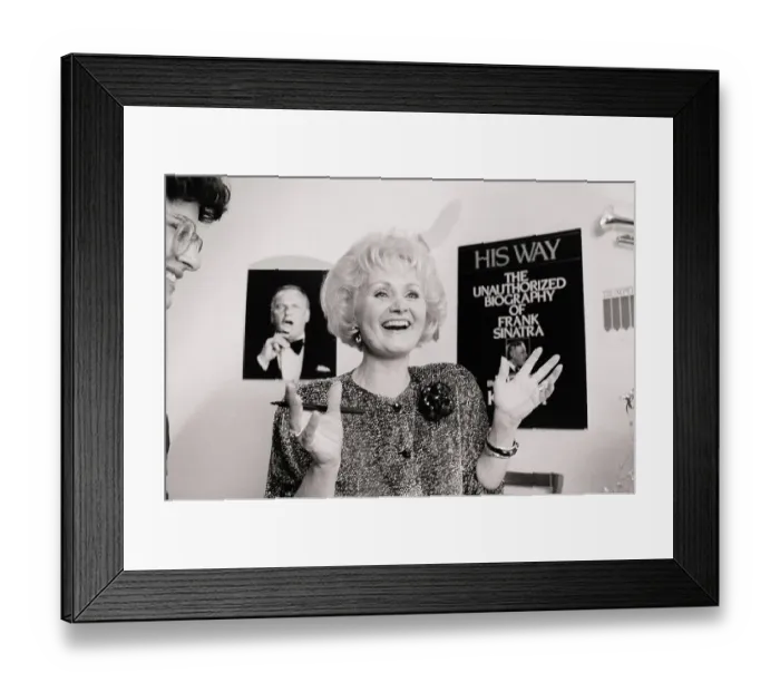 Framed Print : Kitty Kelly at Book Signing Session Framed Print : Kitty Kelly at Book Signing Session