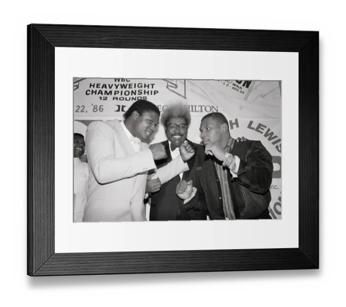Framed Print : Don King, Trev.Berbick, Mike Tyson In Pose Framed Print : Don King, Trev.Berbick, Mike Tyson In Pose