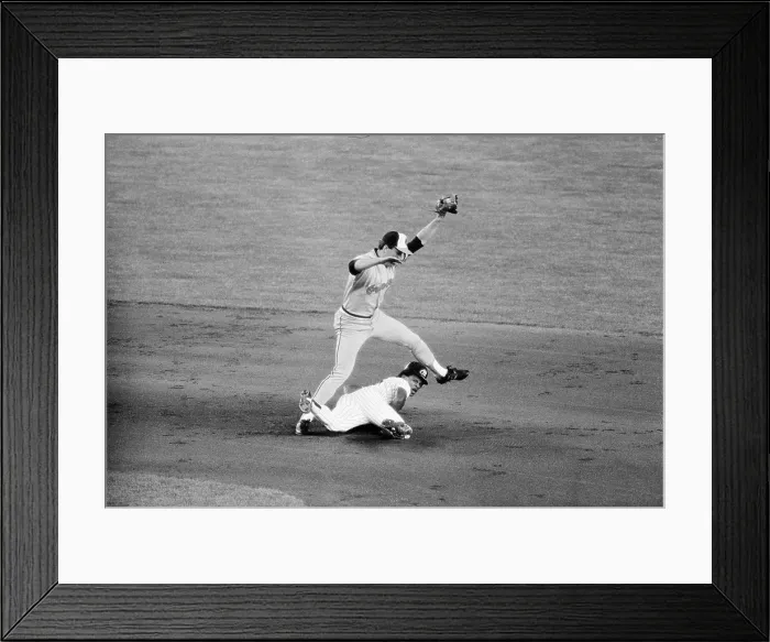 Framed Print : Ricky Henderson Steals 81St Base Framed Print : Ricky Henderson Steals 81St Base