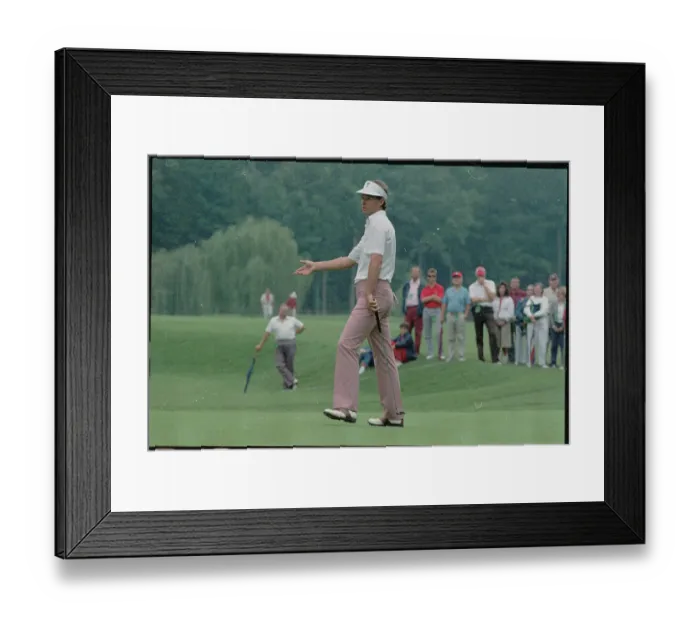 Framed Print : Stewart Alexander in Golfing Action Framed Print : Stewart Alexander in Golfing Action