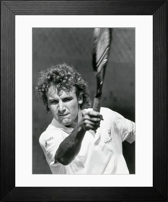 Framed Print : Mats Wilander Swinging Tennis Racket Framed Print : Mats Wilander Swinging Tennis Racket