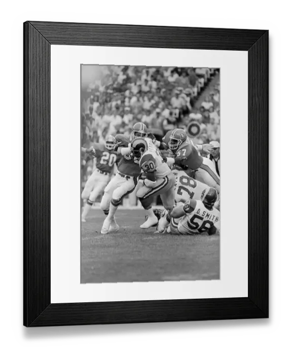 Framed Print : Football Players Tackling Barry Redden Framed Print : Football Players Tackling Barry Redden