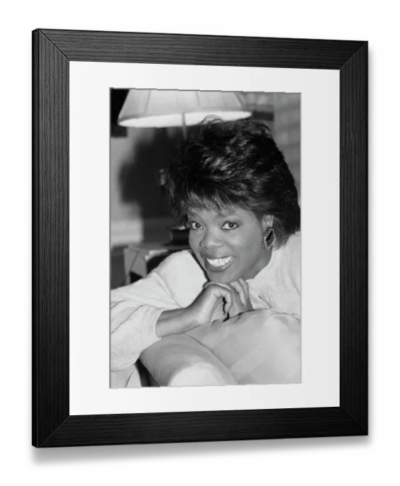 Framed Print : Oprah Winfrey, 1986 Framed Print : Oprah Winfrey, 1986