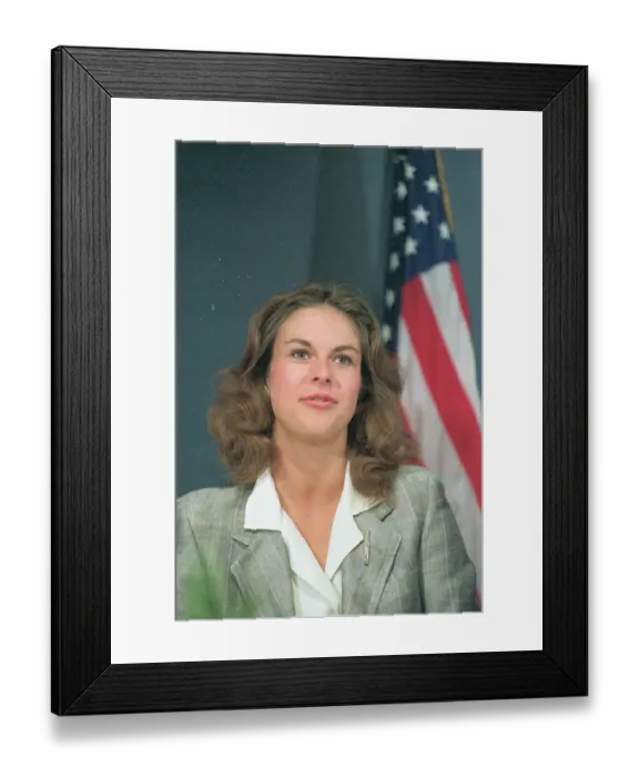 Framed Print : Christie Hefner Attending National Press Club Luncheon Framed Print : Christie Hefner Attending National Press Club Luncheon