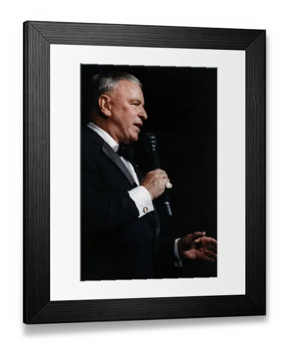 Framed Print : Frank Sinatra at Earthquake Benefit Framed Print : Frank Sinatra at Earthquake Benefit