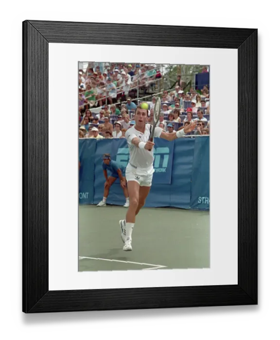Framed Print : Ivan Lendl in Tennis Action Framed Print : Ivan Lendl in Tennis Action