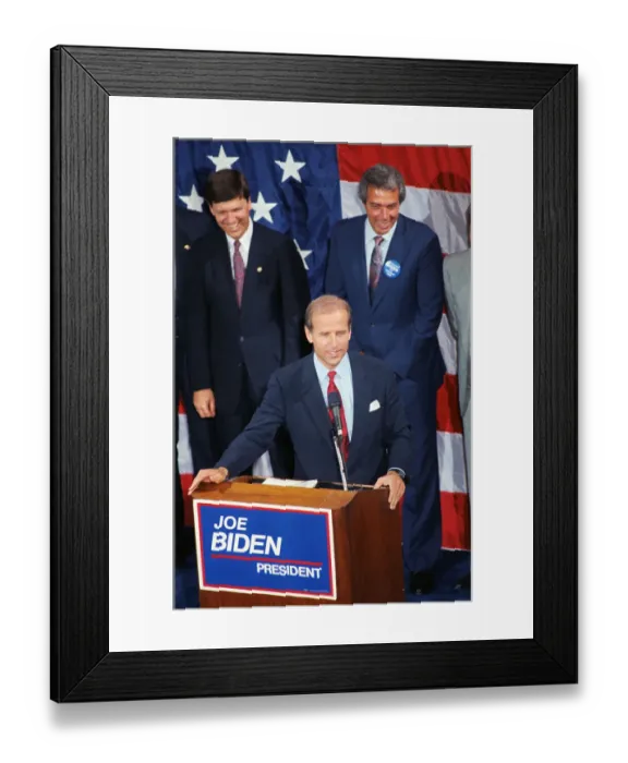 Framed Print : Joseph Biden During Press Conference Framed Print : Joseph Biden During Press Conference