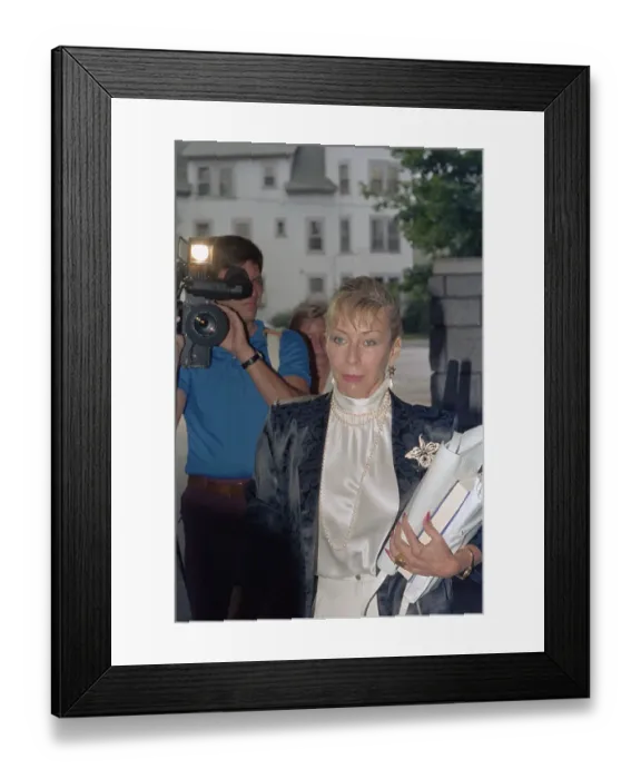 Framed Print : Kathy Keeton Arriving at Court for Trial Framed Print : Kathy Keeton Arriving at Court for Trial