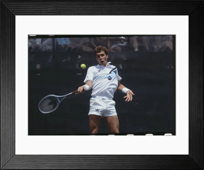 Framed Print : Ivan Lendl in Tennis Action Framed Print : Ivan Lendl in Tennis Action