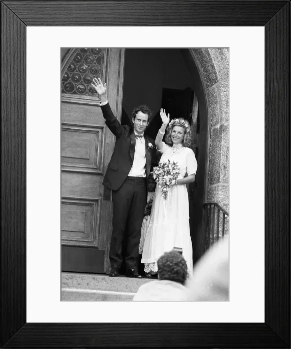 Framed Print : John McEnroe and Tatum O'Neal at Wedding Framed Print : John McEnroe and Tatum O'Neal at Wedding