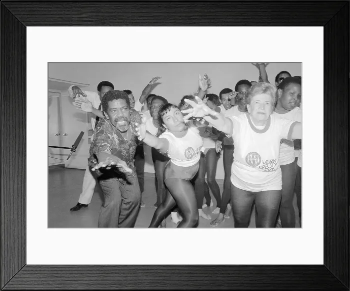 Framed Print : Alvin Ailey Instructing Visually Impaired People Framed Print : Alvin Ailey Instructing Visually Impaired People