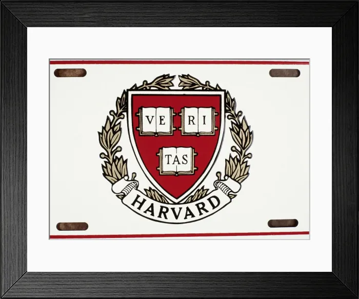 Framed Print : Display of Harvard University Emblem Framed Print : Display of Harvard University Emblem