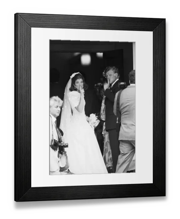 Framed Print : Kennedys Quieting Press at Caroline's Wedding Framed Print : Kennedys Quieting Press at Caroline's Wedding