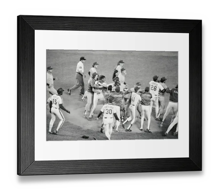Framed Print : Teammates Holding Back Darryl Strawberry Framed Print : Teammates Holding Back Darryl Strawberry