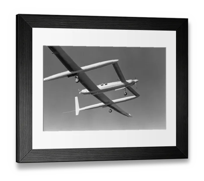 Framed Print : Voyager Experimental Aircraft in Flight Framed Print : Voyager Experimental Aircraft in Flight