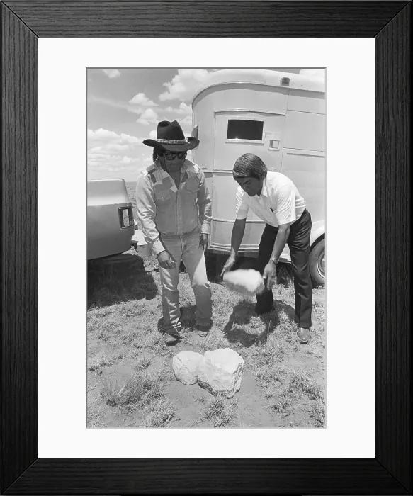 Framed Print : Hopis Staking Property Lines Framed Print : Hopis Staking Property Lines