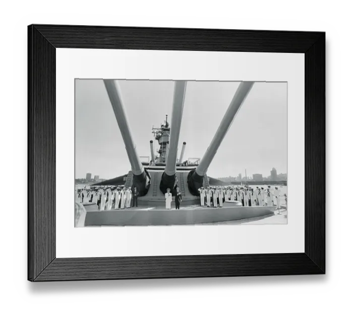 Framed Print : Ronald and Nancy Reagan Saluting with Sailors on Warship Framed Print : Ronald and Nancy Reagan Saluting with Sailors on Warship