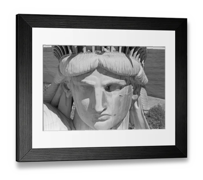 Framed Print : Detail of the Face of Statue of Liberty Framed Print : Detail of the Face of Statue of Liberty
