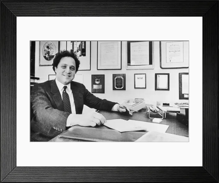 Framed Print : Raymond Kurzweil Sitting at His Desk Smiling Framed Print : Raymond Kurzweil Sitting at His Desk Smiling