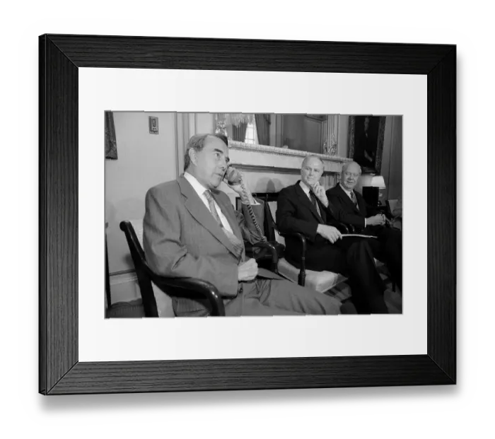 Framed Print : Bob Dole Talking on Telephone
