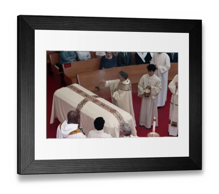 Framed Print : Funeral Scene for Singer Kate Smith Framed Print : Funeral Scene for Singer Kate Smith