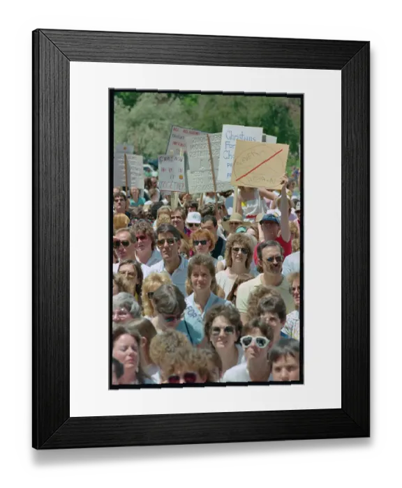 Framed Print : Demonstrators Attending National Organization for Women's Rally Framed Print : Demonstrators Attending National Organization for Women's Rally