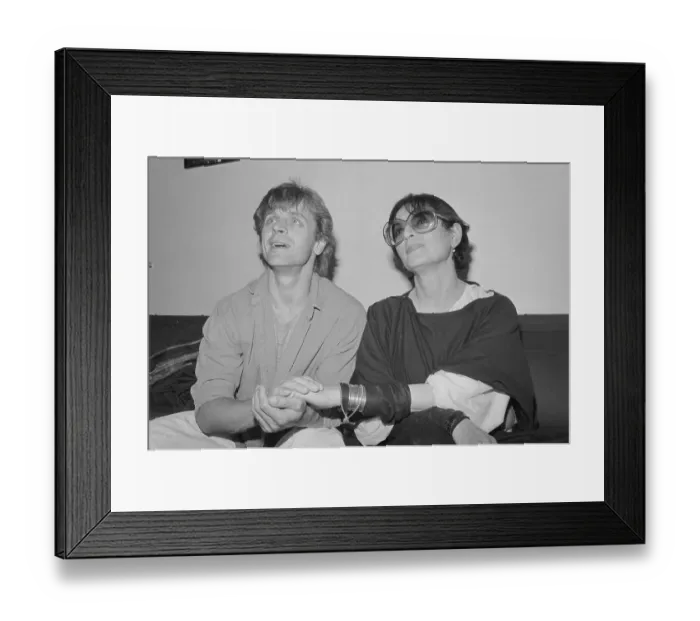 Framed Print : Barbara and Mikhail Barishnikov Backstage Framed Print : Barbara and Mikhail Barishnikov Backstage