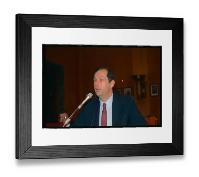 Framed Print : Portrait of U. S. Senator Bill Bradley Framed Print : Portrait of U. S. Senator Bill Bradley