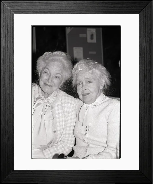 Framed Print : Actresses Helen Hayes and Lillian Gish Framed Print : Actresses Helen Hayes and Lillian Gish