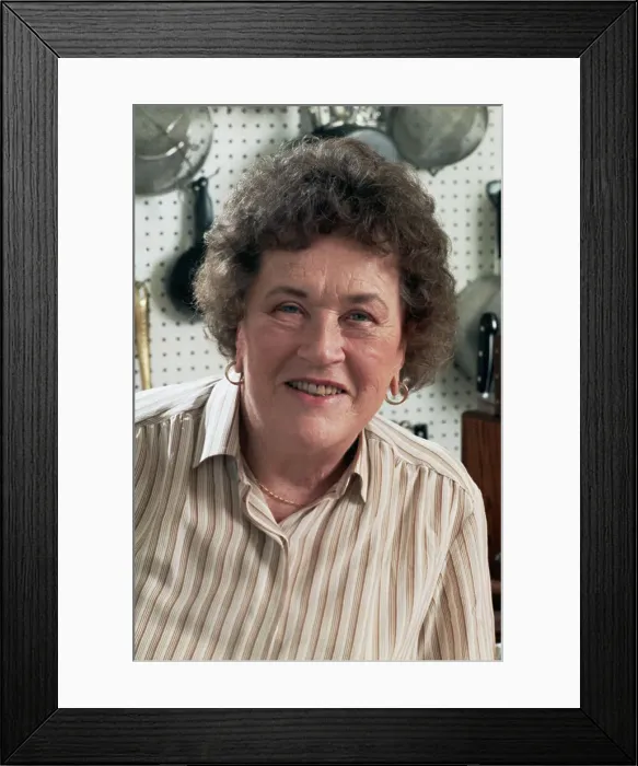 Framed Print : Portrait of Julia Child Framed Print : Portrait of Julia Child