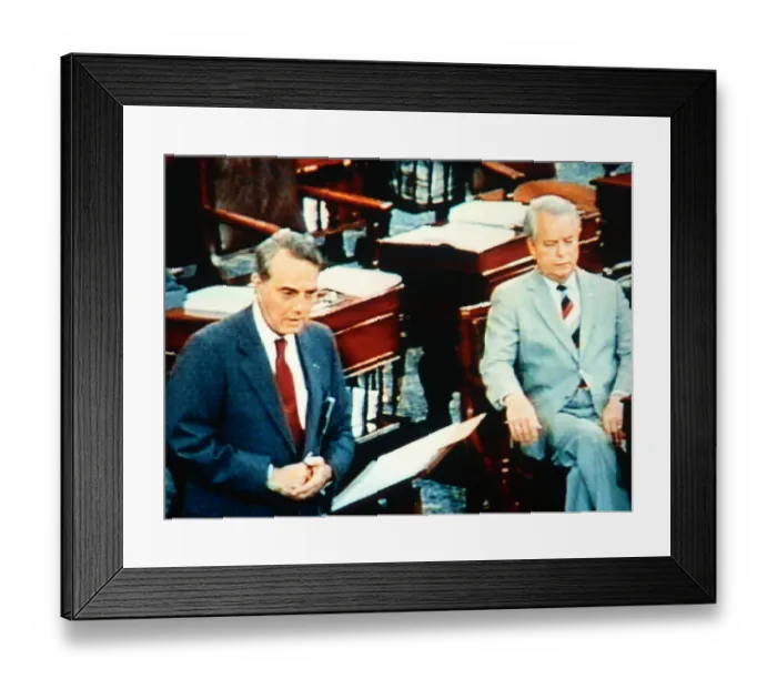 Framed Print : Robert Byrd and Robert Dole in Senate Chambers Framed Print : Robert Byrd and Robert Dole in Senate Chambers