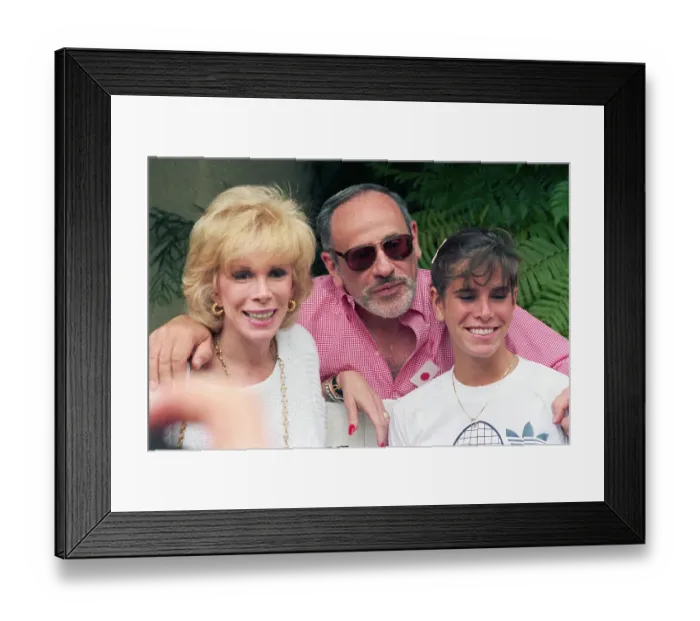 Framed Print : Shot of Joan Rivers With Husband Edgar and Daughter Melissa Framed Print : Shot of Joan Rivers With Husband Edgar and Daughter Melissa