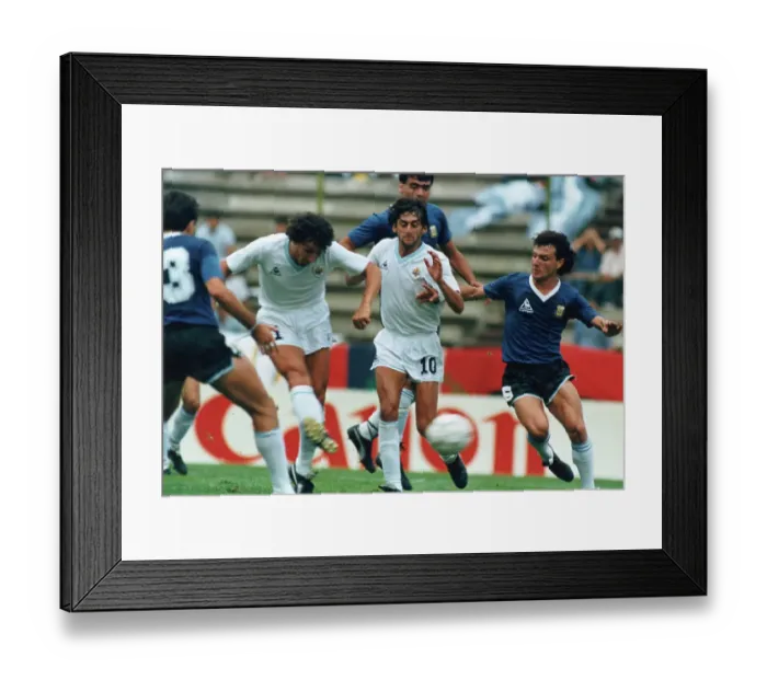 Framed Print : Sergio Santin Kicking Ball Framed Print : Sergio Santin Kicking Ball