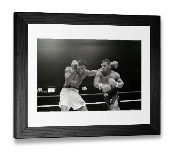 Framed Print : Mitch Green Recoils From Mike Tyson's Punch Framed Print : Mitch Green Recoils From Mike Tyson's Punch