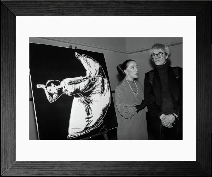 Framed Print : Andy Warhol and Martha Graham Framed Print : Andy Warhol and Martha Graham