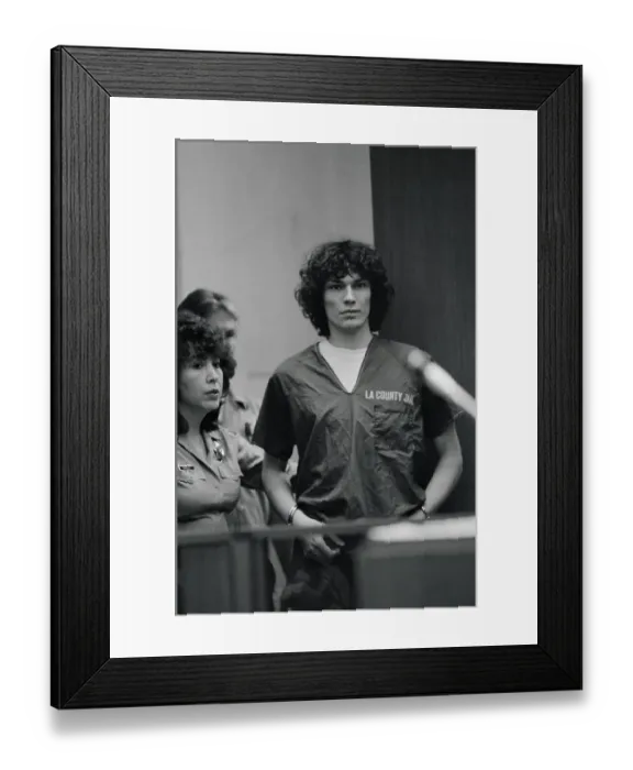 Framed Print : Night Stalker Suspect Richard Ramirez Framed Print : Night Stalker Suspect Richard Ramirez