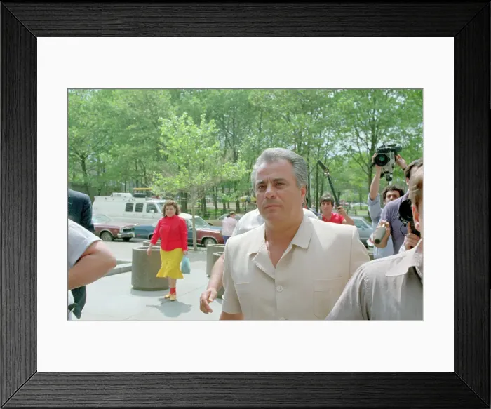 Framed Print : John Gotti Arriving at Court Framed Print : John Gotti Arriving at Court